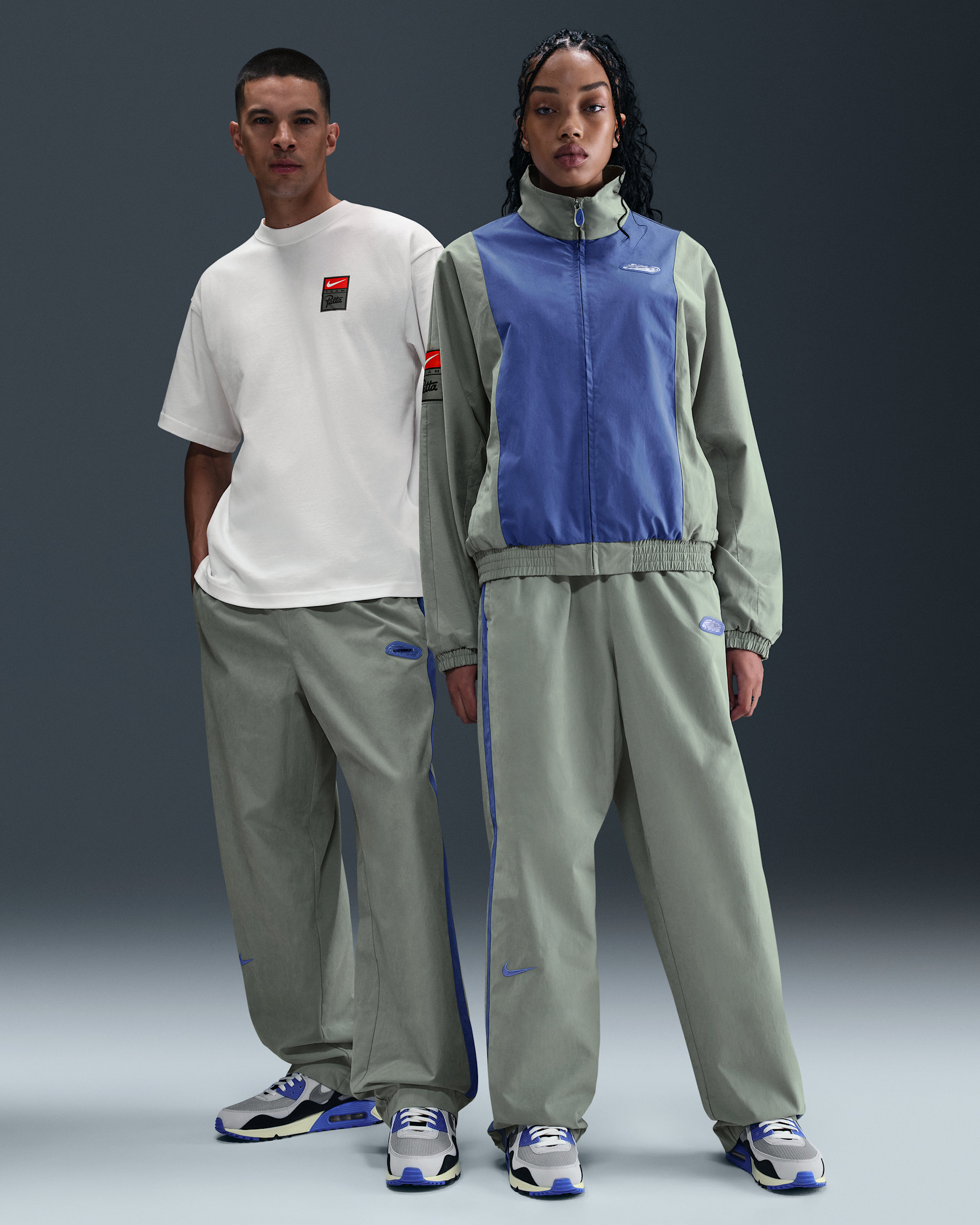 NIKE PATTA TRACK PANTS ジャージ Nike Patta Track Pants Black Cyber - Men's Clothing